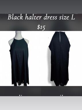 Black Halter Dress - Classic Halter Style